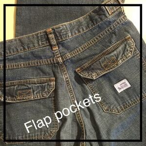 Blue Asphalt Rigid Flare Jeans Size 5